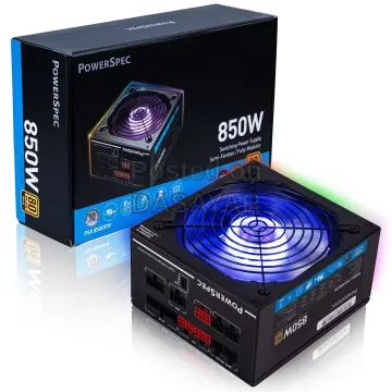 PowerSpec 850W rgb Fully-Modular Power Supply 2