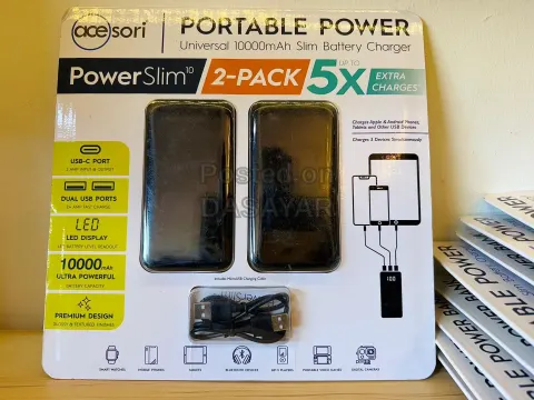 PowerSlim 2-Pack 10,0000 mAh Power Banks 1