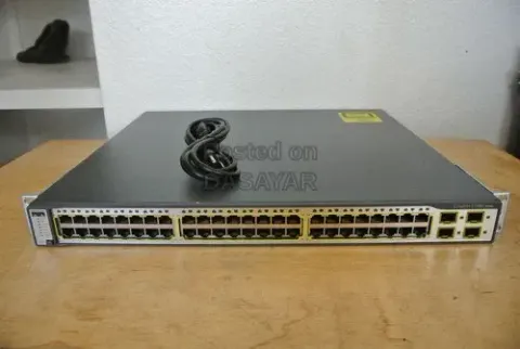 cisco 3750G 48port gigabit PoE+ switch+4SFP 1