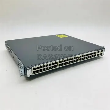 cisco 3750G 48port gigabit PoE+ switch+4SFP 2
