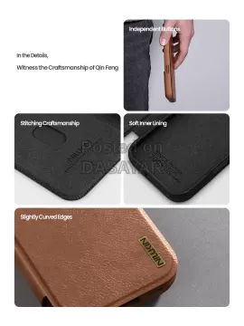 iPhone 17 Pro Max/ 17 Pro  Qin Leather Flip Cover 5