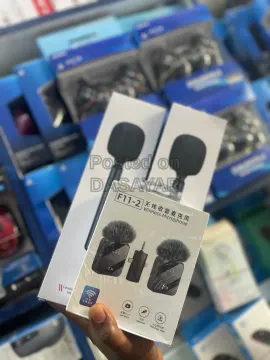 F11-2 lavalier microphone with 2 microphone holder 4