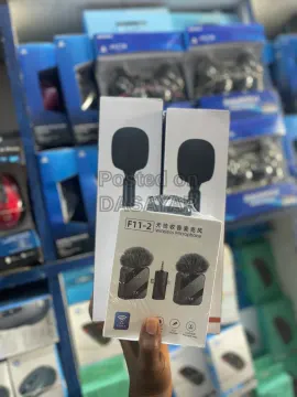 F11-2 lavalier microphone with 2 microphone holder 2